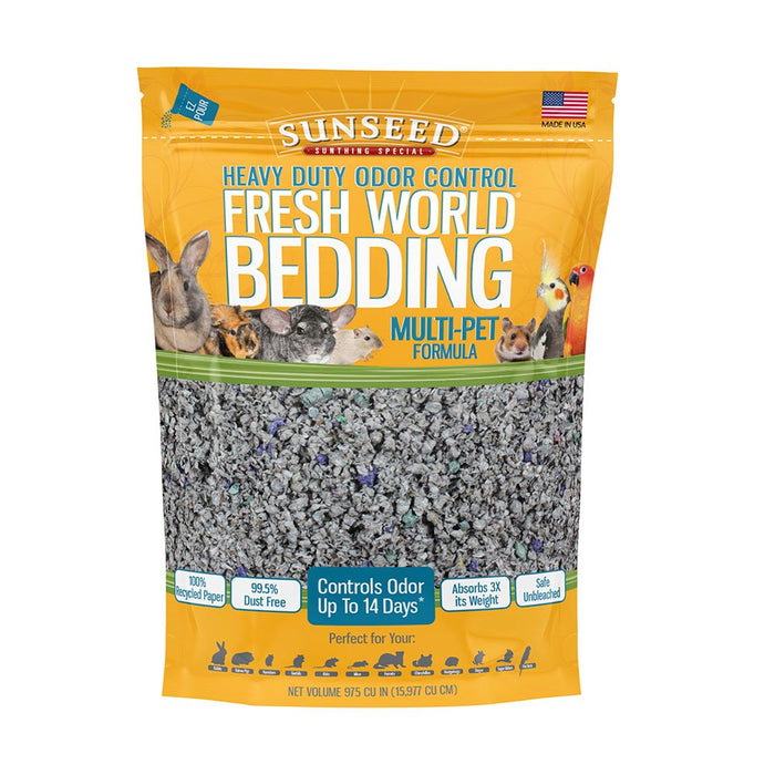 Photo of Vitakraft Sun Seed-Sunseed Fresh World Heavy Duty Odor Control Bedding Multi-Pet Formula for Small Animal-975 cu in-Grey-from Pet Wish Pros
