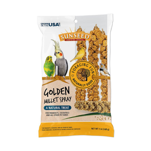 Photo of Vitakraft Sun Seed-Sunseed Golden Millet Spray Natural Birds Treats-7 oz-12 count-from Pet Wish Pros