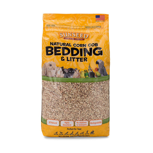 Photo of Vitakraft Sun Seed-Sunseed Natural Corn Cob Bedding & Litter for Small Animal & Bird-350 cu in-Brown-4 pack-from Pet Wish Pros