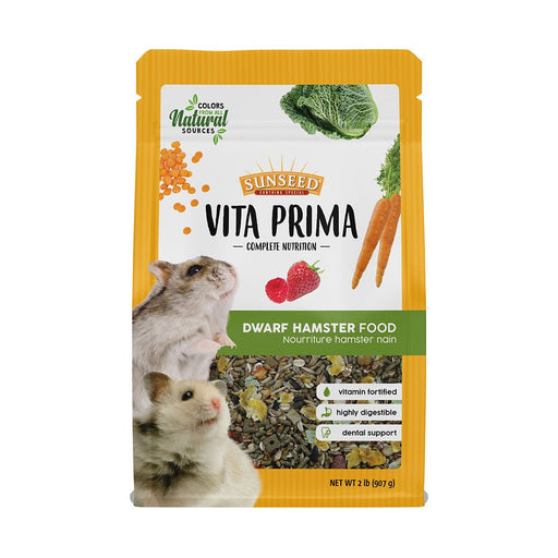 Photo of Vitakraft Sun Seed-Sunseed Vita Prima Complete Nutrition Dwarf Hamster Food-2 lb-from Pet Wish Pros