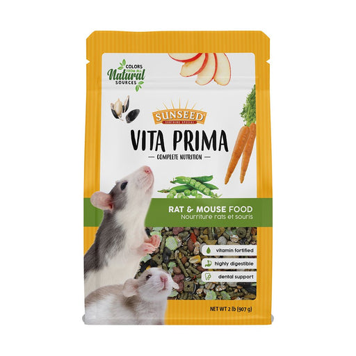 Photo of Vitakraft Sun Seed-Sunseed Vita Prima Complete Nutrition Rat & Mouse Food-2 lb-from Pet Wish Pros