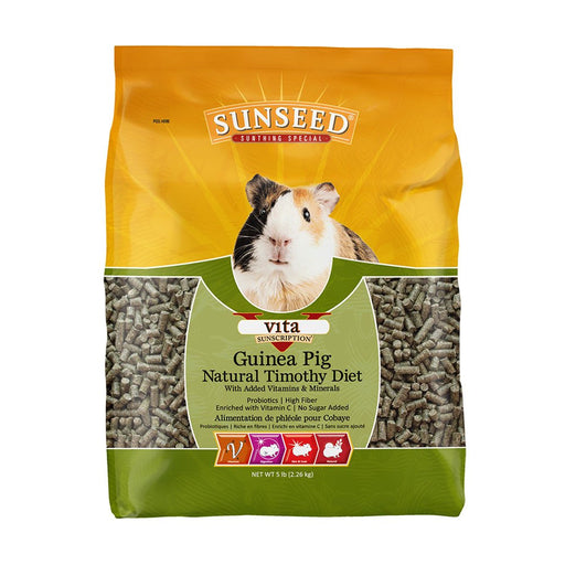 Photo of Vitakraft Sun Seed-Sunseed Vita Sunscription Natural Timothy Guinea Pig Diet Food-5 lb-from Pet Wish Pros