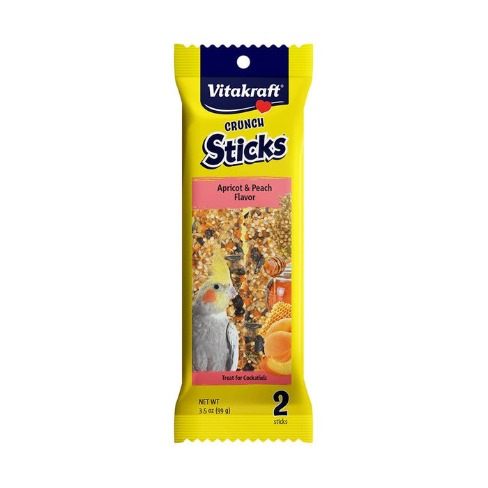 Photo of Vitakraft Sun Seed-Vitakraft Crunch Sticks for Cockatiels-Apricot Peach-3.5 oz-from Pet Wish Pros