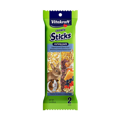 Photo of Vitakraft Sun Seed-Vitakraft Crunch Sticks for Rabbits and Guinea Pigs-Popped Grains & Honey and Wild Berry & Honey-3 oz-from Pet Wish Pros