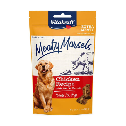 Photo of Vitakraft Sun Seed-Vitakraft Meaty Morsels for Dogs-Chicken with Beef & Carrots-4.2 oz-from Pet Wish Pros