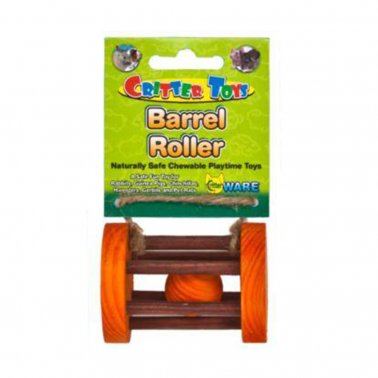 Photo of Ware Pet Products-Ware Barrel Roller Wooden Rolling Toy-Pack of 1-from Pet Wish Pros