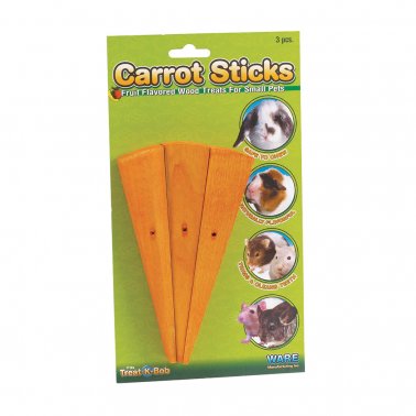 Photo of Ware Pet Products-Ware Carrot Sticks Wood Chew Small Animal Treat-3 count-from Pet Wish Pros