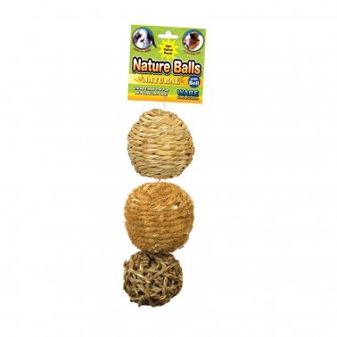 Photo of Ware Pet Products-Ware Natural Nature Ball Small Animal Chew Toy Value Pack-3 count-from Pet Wish Pros