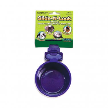 Photo of Ware Pet Products-Ware Slide-N-Lock Pet Crock Small Animal Feeder-10 oz-from Pet Wish Pros