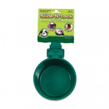 Photo of Ware Pet Products-Ware Slide-N-Lock Pet Crock Small Animal Feeder-20 oz-from Pet Wish Pros