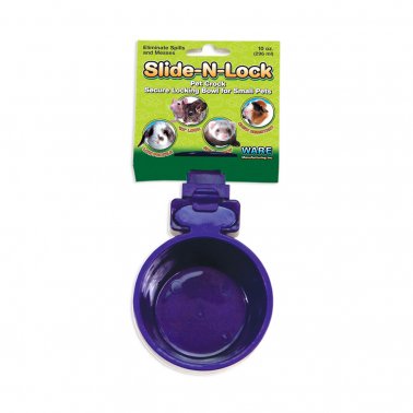 Photo of Ware Pet Products-Ware Slide-N-Lock Pet Crock Small Animal Feeder-from Pet Wish Pros