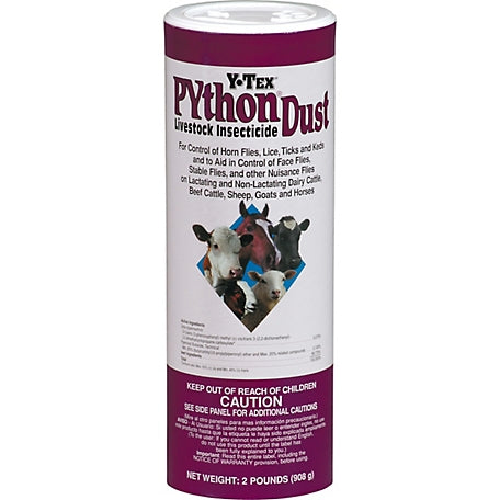 Photo of Y-Tex Corporation-Python Dust Livestock Insecticide-2 lb-from Pet Wish Pros