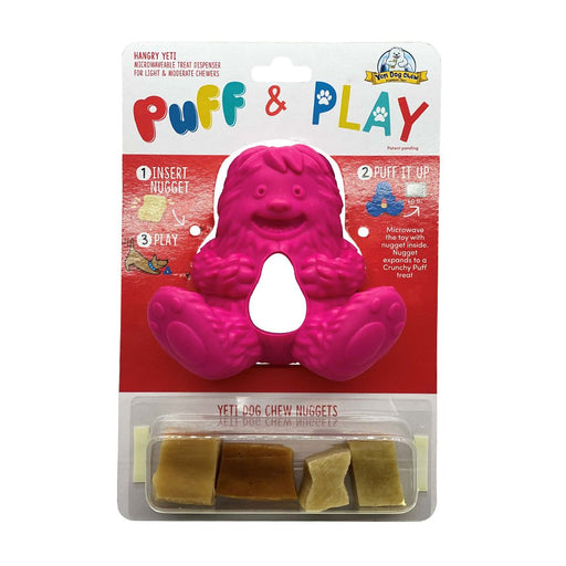 Photo of Yeti Corporation-Yeti Hangry Puff N' Play Treat Dispenser-Pink-1 count-from Pet Wish Pros