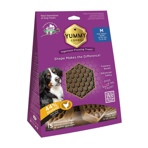 Photo of Yummy Combs-Yummy Combs Dental Treats for Dogs-Medium-15 count-from Pet Wish Pros