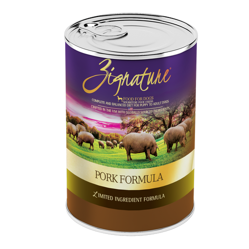 Photo of Zignature-Zignature Limited Ingredient Canned Dog Food-Pork-(13 oz) [12 count]-from Pet Wish Pros