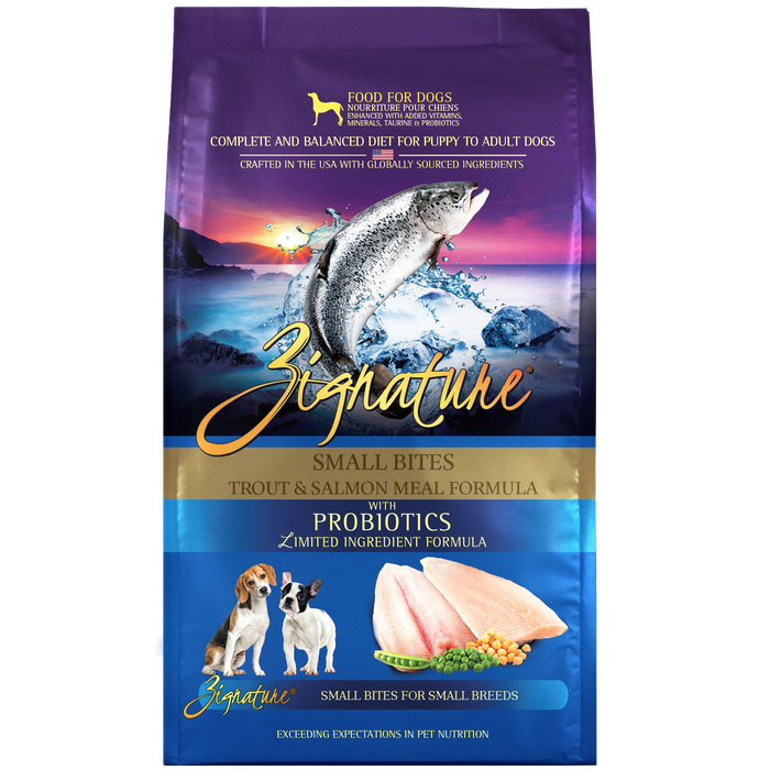 Photo of Zignature-Zignature Small Bites Limited Ingredient Dry Dog Food-Trout & Salmon-12.5 lb-from Pet Wish Pros