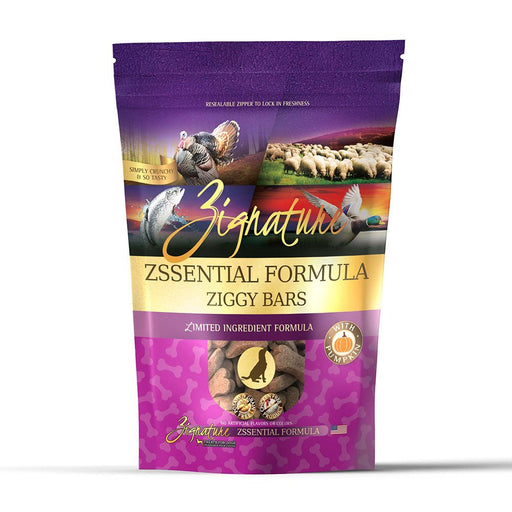 Photo of Zignature-Zignature Ziggy Bars Limited Ingredient Dog Treat-Zssential-12 oz-from Pet Wish Pros