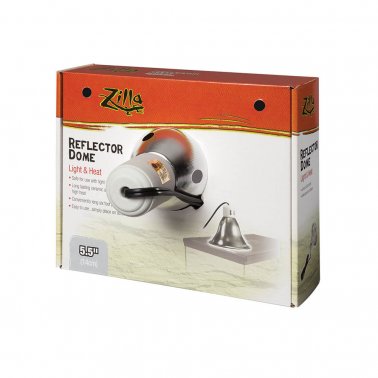Photo of Zilla-Zilla Fluorescent/Incandescent Reflector Dome-5.5 in-Silver-from Pet Wish Pros