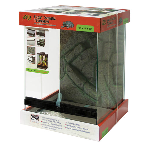 Photo of Zilla-Zilla Front Opening Terrarium-18 in x 18 in x 25 in-from Pet Wish Pros