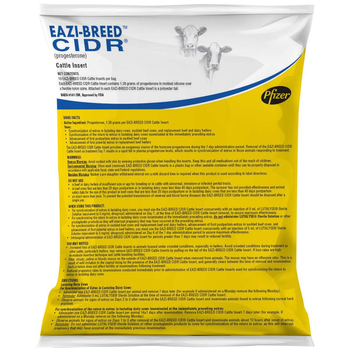 Cidr Small Ruminants Eazi-Breed Cidr Inserts for Cattle — Pet Wish Pros