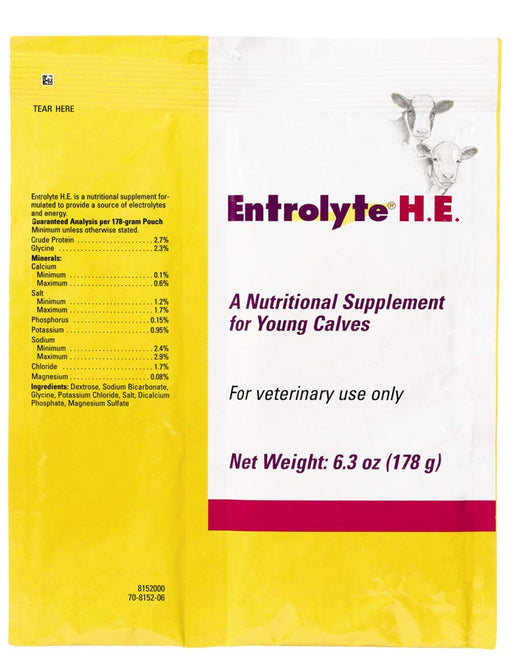 Photo of Zoetis Animal Health-Entrolyte HE Nutrient Powder for Calves-6.3 oz-2 count-from Pet Wish Pros