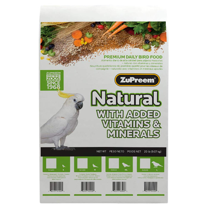 Photo of ZuPreem-Zupreem Avian Maintenance Natural Diet Bird Food-Large Bird-20 lb-from Pet Wish Pros