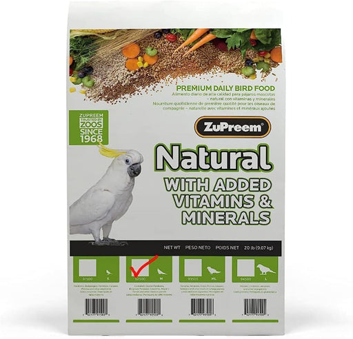 Photo of ZuPreem-Zupreem Avian Maintenance Natural Diet Bird Food-Medium Bird-20 lb-from Pet Wish Pros