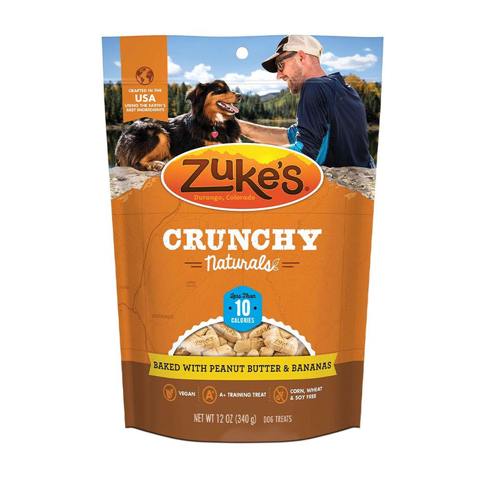 Photo of Zukes-Zuke's Crunchy Naturals Baked Dog Treats-10 calories-Peanut Butter & Bananas-12 oz-from Pet Wish Pros