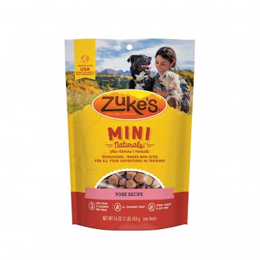 Photo of Zukes-Zuke's Mini Naturals Dog Treats-Pork-1 lb-from Pet Wish Pros