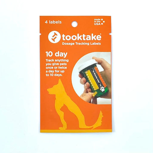 Photo of tooktake-tooktake Dosage Reminder Labels for Pets-10-Day-from Pet Wish Pros