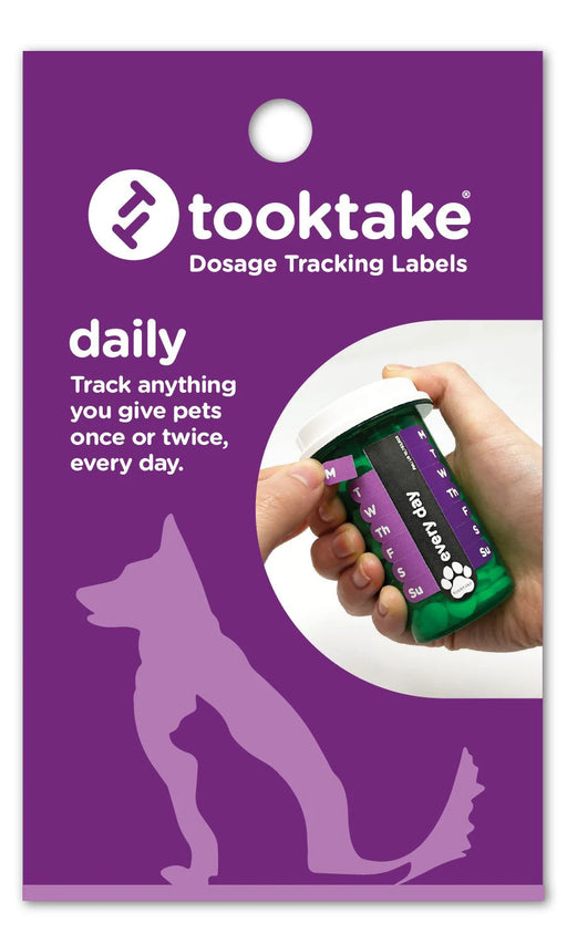 Photo of tooktake-tooktake Dosage Reminder Labels for Pets-Daily-from Pet Wish Pros